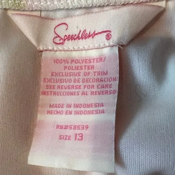 Speechless White & Pink Halter Dress Size 13 - Picture 7 of 7